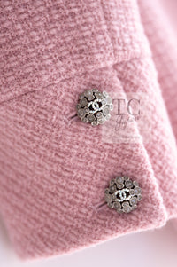 CHANEL 22A Pink Wool 100% Double Tweed Jacket 38 40 44 46 シャネル ピンク ウール 100% ダブル ツイード ジャケット 即発