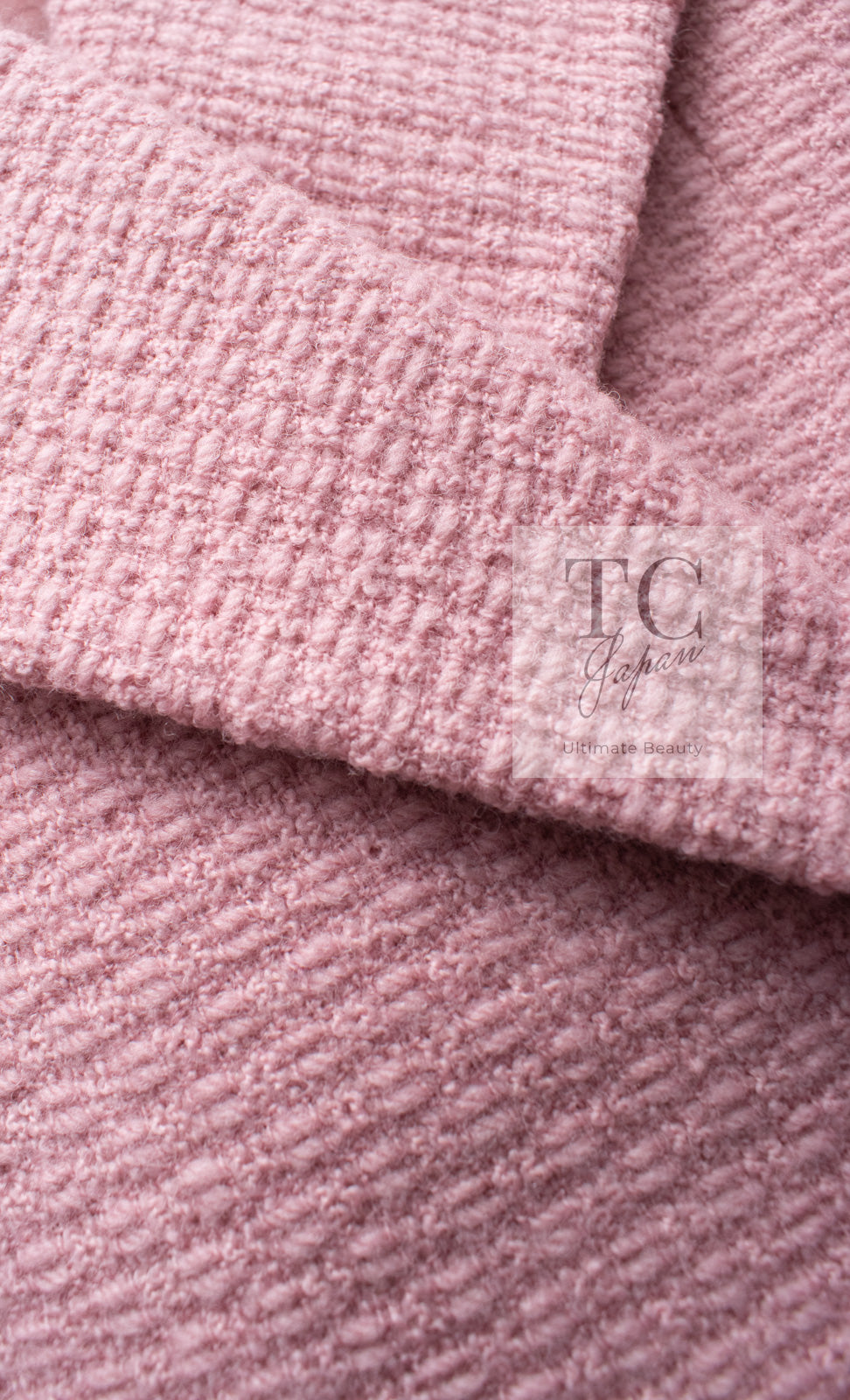 CHANEL 22A Pink Wool 100% Double Tweed Jacket 38 40 44 46 シャネル ピンク ウール 100% ダブル ツイード ジャケット 即発