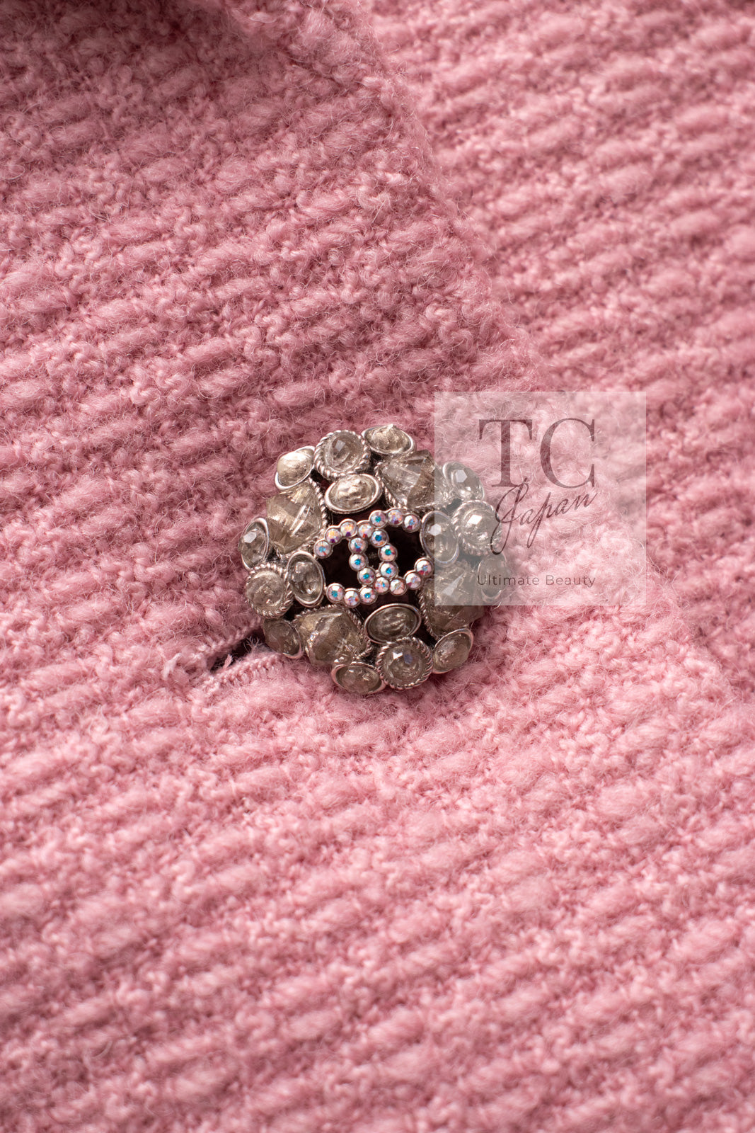 CHANEL 22A Pink Wool 100% Double Tweed Jacket 38 40 44 46 シャネル ピンク ウール 100% ダブル ツイード ジャケット 即発