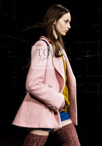 CHANEL 22A Pink Wool 100% Double Tweed Jacket 38 40 44 46 シャネル ピンク ウール 100% ダブル ツイード ジャケット 即発