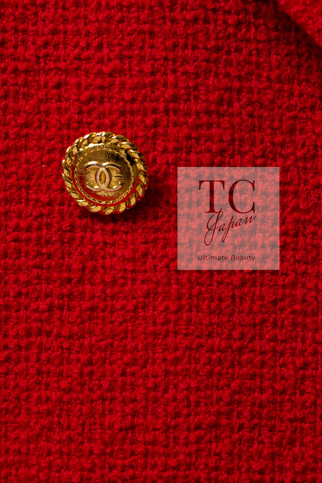 CHANEL 88A Vintage Red Princess Diana Double Tweed Jacket Coat Limited 38 40 シャネル ダイアナ王妃 レッド コレクティブル 限定品 ダブル ツイード ジャケット コート 即発