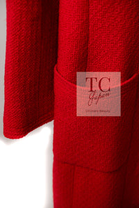 CHANEL 88A Vintage Red Princess Diana Double Tweed Jacket Coat Limited 38 40 シャネル ダイアナ王妃 レッド コレクティブル 限定品 ダブル ツイード ジャケット コート 即発