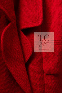 CHANEL 88A Vintage Red Princess Diana Double Tweed Jacket Coat Limited 38 40 シャネル ダイアナ王妃 レッド コレクティブル 限定品 ダブル ツイード ジャケット コート 即発