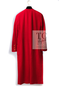 CHANEL 88A Vintage Red Princess Diana Double Tweed Jacket Coat Limited 38 40 シャネル ダイアナ王妃 レッド コレクティブル 限定品 ダブル ツイード ジャケット コート 即発
