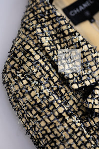 CHANEL 22PS Yellow Black Lion Button Double Jacket 38 40 シャネル イエロー ブラック ライオン ボタン ダブル ジャケット 即発
