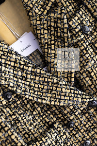 CHANEL 22PS Yellow Black Lion Button Double Jacket 38 40 シャネル イエロー ブラック ライオン ボタン ダブル ジャケット 即発