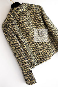 CHANEL 22PS Yellow Black Lion Button Double Jacket 38 40 シャネル イエロー ブラック ライオン ボタン ダブル ジャケット 即発
