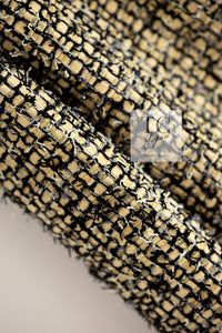 CHANEL 22PS Yellow Black Lion Button Double Jacket 38 40 シャネル イエロー ブラック ライオン ボタン ダブル ジャケット 即発