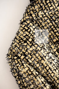 CHANEL 22PS Yellow Black Lion Button Double Jacket 38 40 シャネル イエロー ブラック ライオン ボタン ダブル ジャケット 即発
