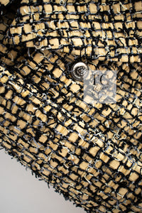 CHANEL 22PS Yellow Black Lion Button Double Jacket 38 40 シャネル イエロー ブラック ライオン ボタン ダブル ジャケット 即発