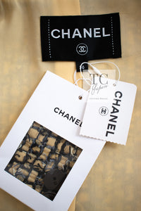 CHANEL 22PS Yellow Black Lion Button Double Jacket 38 40 シャネル イエロー ブラック ライオン ボタン ダブル ジャケット 即発