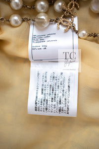 CHANEL 22PS Yellow Black Lion Button Double Jacket 38 40 シャネル イエロー ブラック ライオン ボタン ダブル ジャケット 即発