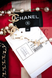 CHANEL 19B Black Llama Wool Chain Trim Jacket 34 36 38 40 シャネル ブラック ラマ ウール チェーン トリミング ジャケット 即発