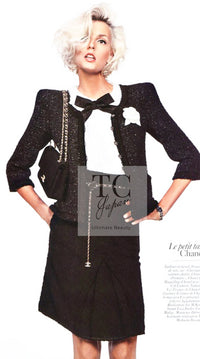 CHANEL 09A Pale Pink Apricot Wool Mohair Collarless Tweed Jacket 34 シャネル ペイル ピンク アプリコット ウール モヘア ノーカラー ツイード ジャケット 即発