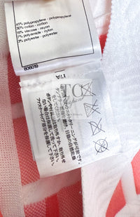CHANEL 13C Light Pink White Quilted Pearl Button Sweater Tops 34 シャネル ライトピンク ホワイト キルティング パールボタン セーター トップス 即発