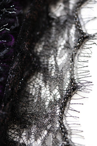 CHANEL 03A Purple Black Metallic Wool Tweed Jacket Skirt Suit 38 シャネル パープル ブラック ウール ツイード ジャケット スカート スーツ 即発