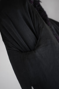 CHANEL 03A Purple Black Metallic Wool Tweed Jacket Skirt Suit 38 シャネル パープル ブラック ウール ツイード ジャケット スカート スーツ 即発