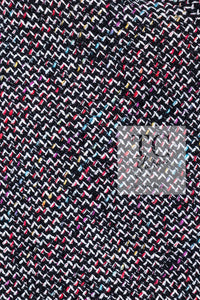 CHANEL 11S Black Red Multicolor Cotton Silk Tweed Jacket 34 36 シャネル ブラック レッド マルチカラー コットン シルク ツイード ジャケット 即発
