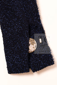 CHANEL 16S Navy Blue Tweed Jacket 38 シャネル ネイビー ブルー ツイード ジャケット 即発