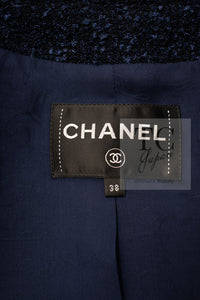 CHANEL 16S Navy Blue Tweed Jacket 38 シャネル ネイビー ブルー ツイード ジャケット 即発