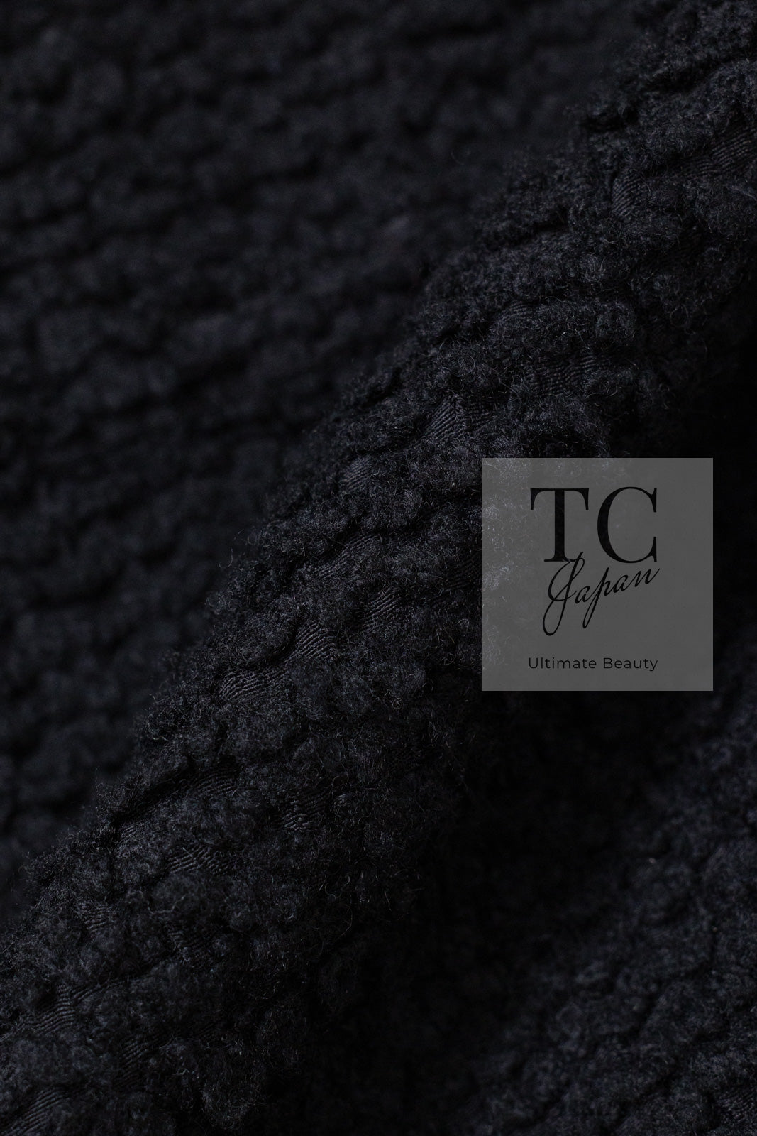 CHANEL 17A Black Wool Silk Braid Trimming Coat Jacket 42 シャネル ブラック ウール シルク ブレイドトリミング コート ジャケット 即発