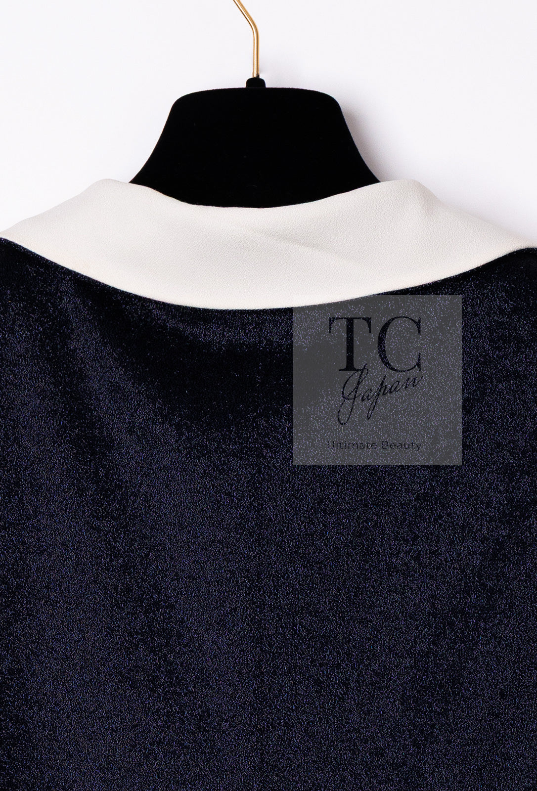 CHANEL 10C Navy Ivory Crystals Gripoix Buttons Jacket 34 36 シャネル ネイビー アイボリー クリスタル グリポア宝石ボタン ジャケット 即発