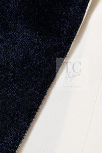 CHANEL 10C Navy Ivory Crystals Gripoix Buttons Jacket 34 36 シャネル ネイビー アイボリー クリスタル グリポア宝石ボタン ジャケット 即発