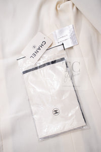 CHANEL 10C Navy Ivory Crystals Gripoix Buttons Jacket 34 36 シャネル ネイビー アイボリー クリスタル グリポア宝石ボタン ジャケット 即発