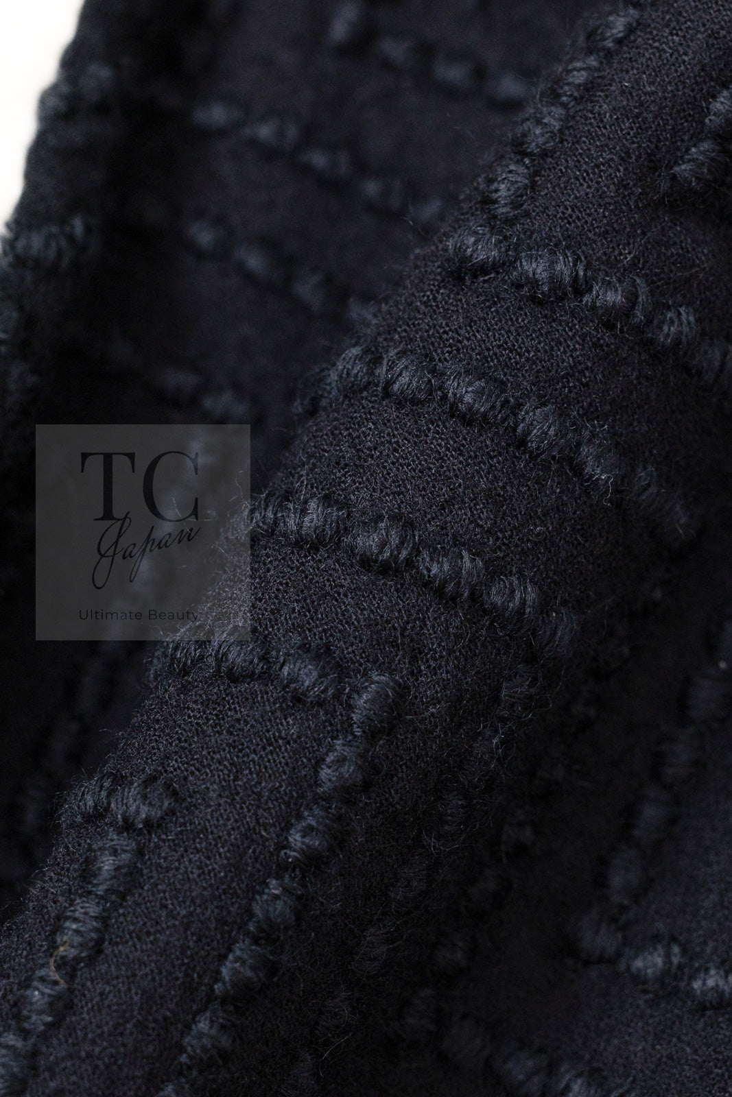 CHANEL 09A Black Ivory Wool Lamb Fur Lining Jacket 36 38 シャネル ブラック アイボリー ウール ラム ファー ライニング ジャケット 即発