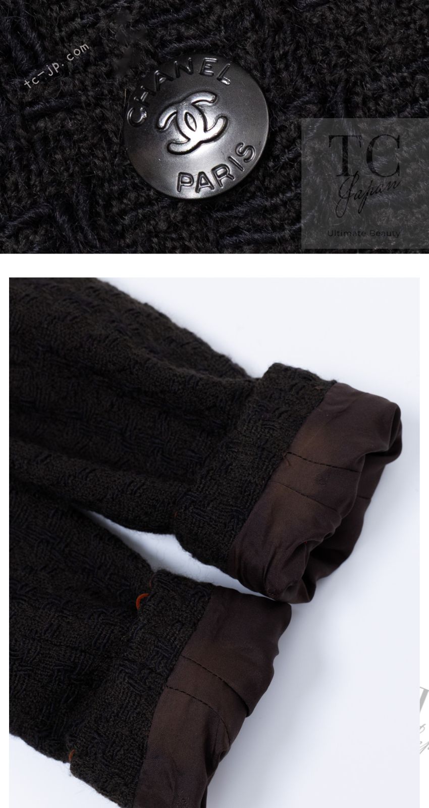 CHANEL 97A Vintage Brown Orange Pink Trim Wool Tweed Jacket 40 シャネル ヴィンテージ ブラウン オレンジ ピンク トリム ウール ツイード ジャケット 即発
