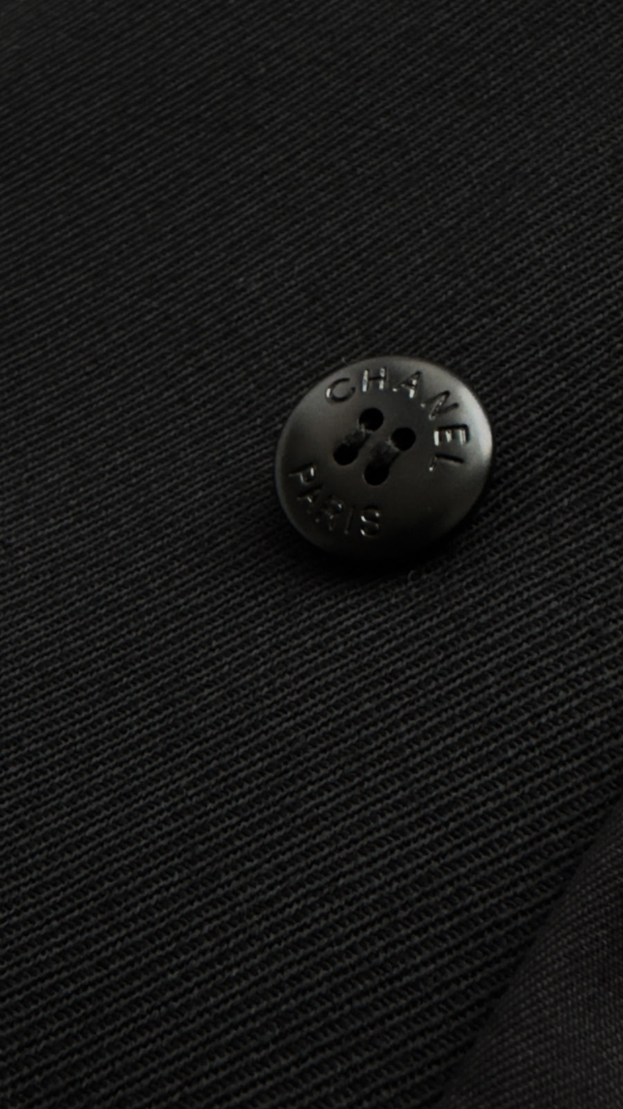 CHANEL 96A Vintage Black Wool 100 Gold CC Logo Buttons Jacket 38 シャネル ヴィンテージ ブラック ウール100% ゴールド CCボタン ジャケット 即発