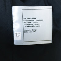 CHANEL 13B Black Gray Ivory Chain Trimming Tweed Coat Dress 36 シャネル ブラック グレー アイボリー チェーン トリミング ワンピース コート 即発