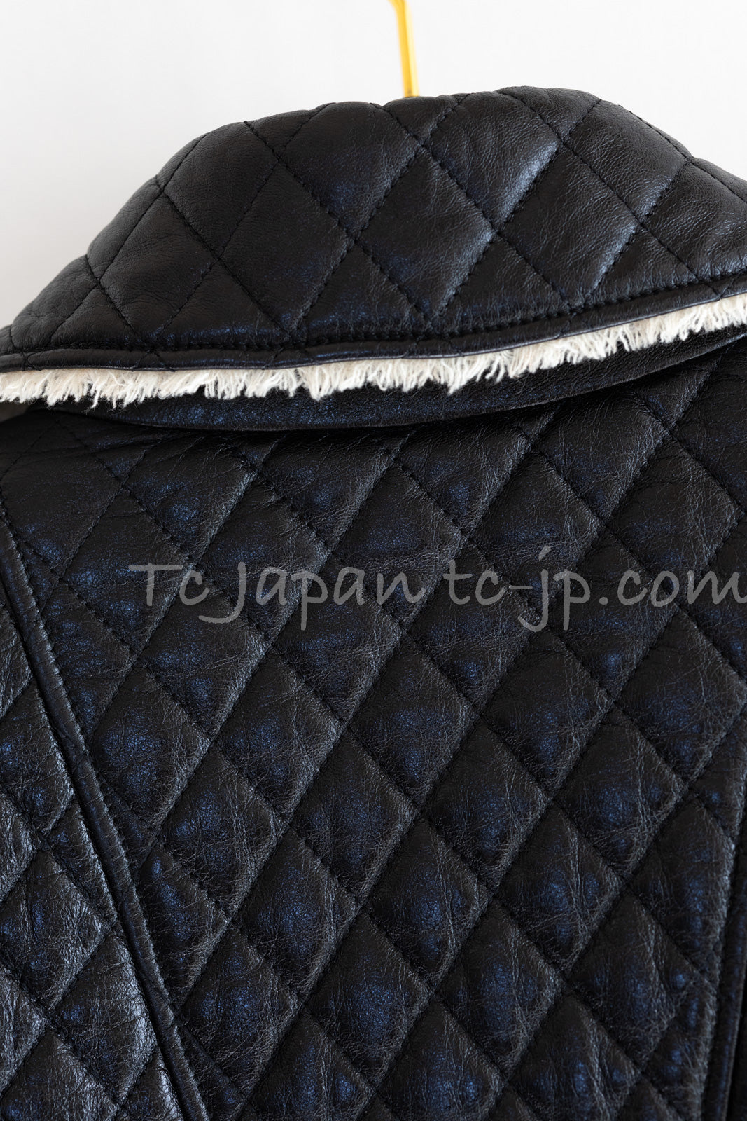 CHANEL 11A Black Matelasse Lambskin Leather Double Coat 36 シャネル ブラック マトラッセ ラムスキン レザー ダブル コート 即発