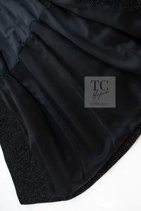 CHANEL 19PF Black Gold Belt Wool Coat 34 36 シャネル ブラック ゴールド ベルト付き ウール コート 即発