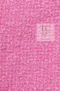 CHANEL 22PF Pink Silver Trim Wool Silk Dress Coat 36 38 シャネル ピンク ウール シルク シルバー トリム ワンピース コート 即発