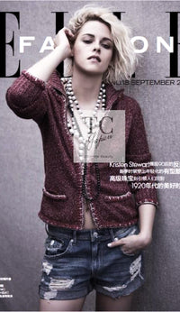 CHANEL 16A Plum Wine Red Cashmere Silk Zipper Knit Cardigan 36 38 シャネル プラム ワイン レッド カシミヤ シルク ジッパー ニット カーディガン 即発