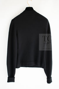 CHANEL 22PF Black Cashmere Knit Cardigan 36 シャネル ブラック カシミヤ ビジュー ボタン ニット カーディガン 即発
