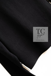 CHANEL 22C White Black Bird Pattern Cashmere Knit Cardigan 38 40 シャネル ホワイト ブラック トリ柄 カシミヤ ニット カーディガン 即発