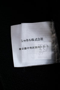 CHANEL 08A Black Dot Logo Cashmere Knit Cardigan 40 シャネル ブラック ドット ロゴ カシミヤ ニット カーディガン 即発