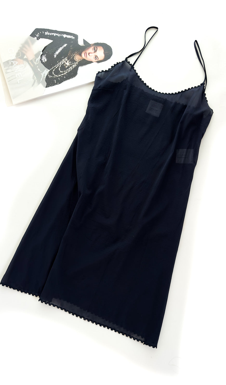 CHANEL 11S Brown Orange Navy CC Logo Knit Dress 34 シャネル ブラウン オレンジ CC ロゴ ニット ワンピース 即発