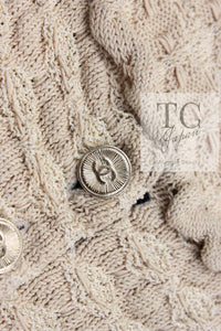 CHANEL 12S Beige Navy Mix Tweed Knit Dress 36 38 シャネル ベージュ ネイビー ミックス ツイード ニット ワンピース 即発