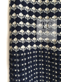 CHANEL 12S Beige Navy Mix Tweed Knit Dress 36 38 シャネル ベージュ ネイビー ミックス ツイード ニット ワンピース 即発