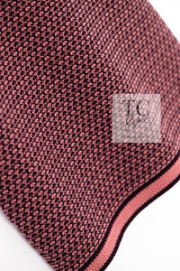 CHANEL 23B Pink Dark Purple Cashmere Knit Dress 38 シャネル ピンク ダークパープル ココボタン カシミヤ ニット ワンピース 即発
