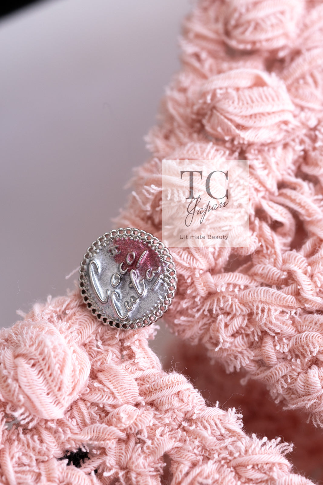 CHANEL 17C Pretty Pink Cotton Knit Dress 34 シャネル プリティ ピンク コットン ニット ワンピース 即発