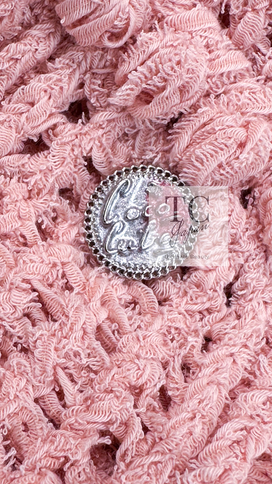 CHANEL 17C Pretty Pink Cotton Knit Dress 34 シャネル プリティ ピンク コットン ニット ワンピース 即発
