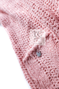 CHANEL 17C Pretty Pink Cotton Knit Dress 34 シャネル プリティ ピンク コットン ニット ワンピース 即発