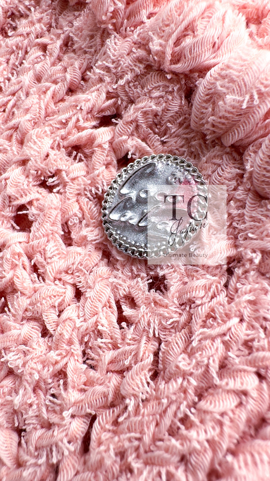 CHANEL 17C Pretty Pink Cotton Knit Dress 34 シャネル プリティ ピンク コットン ニット ワンピース 即発