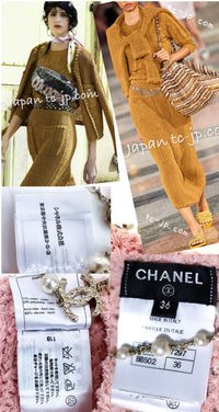 CHANEL 17C Pretty Pink Cotton Knit Dress 34 シャネル プリティ ピンク コットン ニット ワンピース 即発