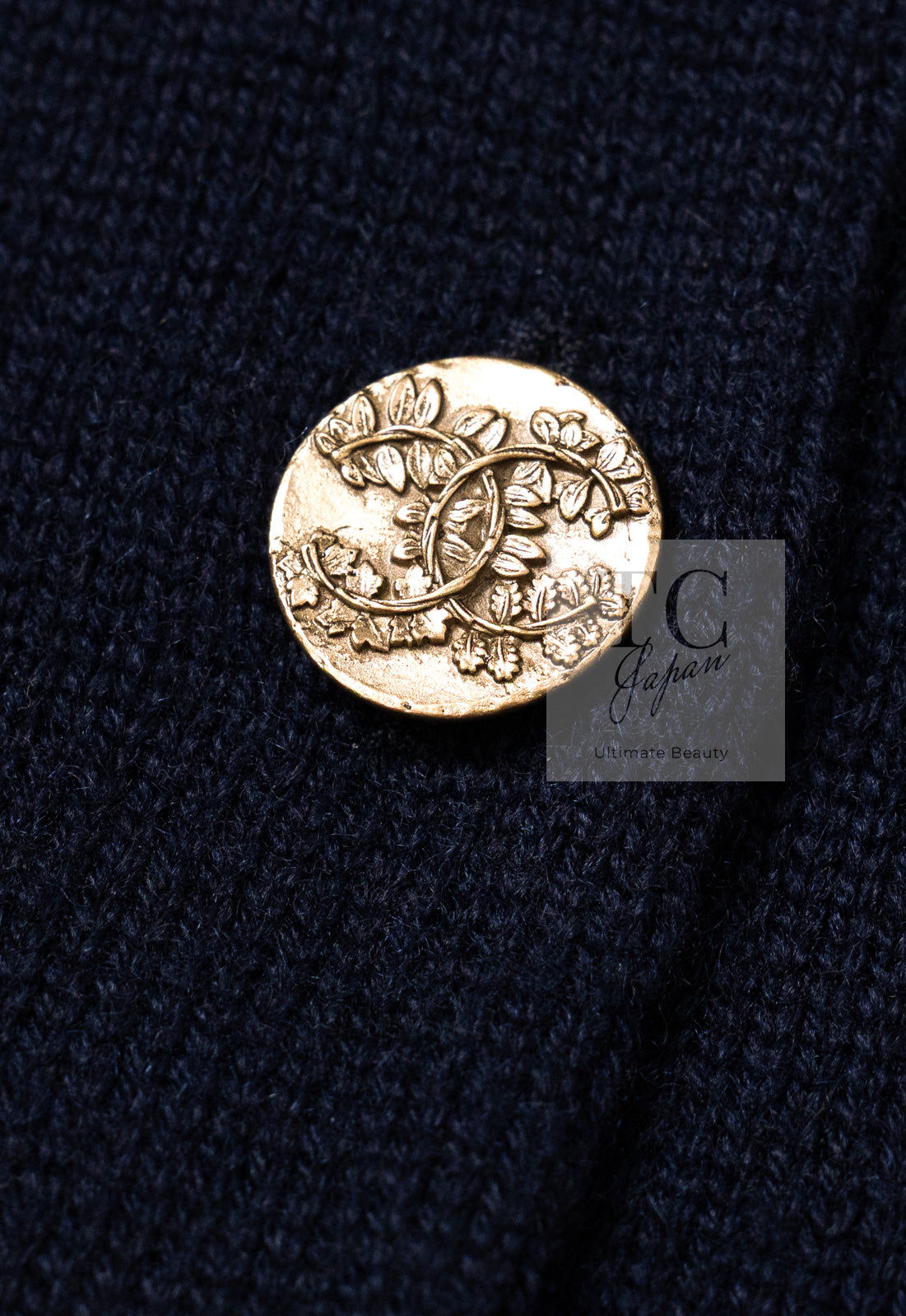 CHANEL 18C Dark Navy Cashmere Long Knit Cardigan Dress 36 シャネル ダーク ネイビー カシミア ロング ニット カーディガン ワンピース 即発