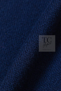 CHANEL 18C Dark Navy Cashmere Long Knit Cardigan Dress 36 シャネル ダーク ネイビー カシミア ロング ニット カーディガン ワンピース 即発